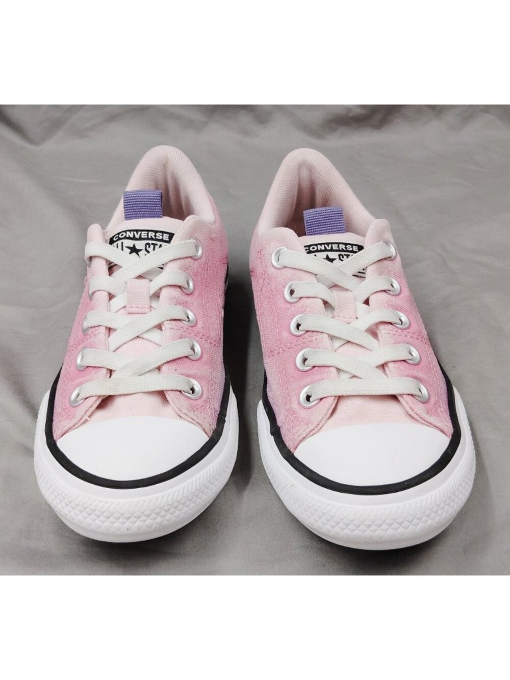 Converse Chuck Taylor All Star Pink Purple Tie Dye Low Top Youth Size 3 Shoes